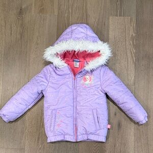 Disney Elsa purple jacket. Size:4T. Gently Used.